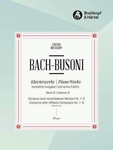 [62547] Konzerte nach verschiedenen Meistern Nr. 1 - 8 BWV 972 - 979
