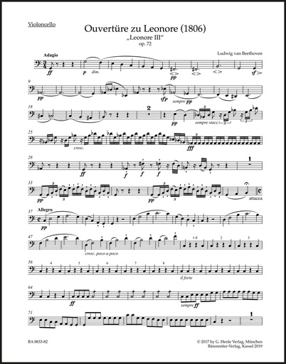 [316349] Leonore-Ouvertüre Nr. 3 op. 72