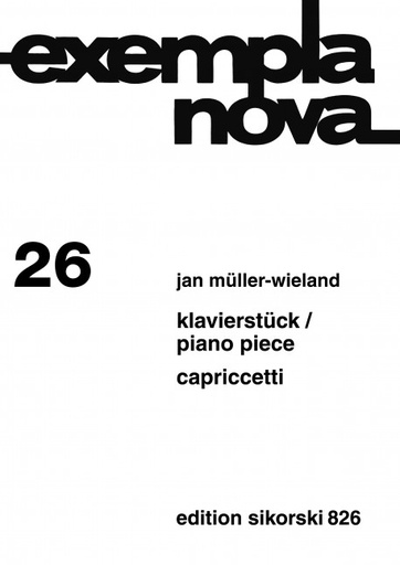 [57757] Klavierstück (1987) + Capriccetti (1987/88)