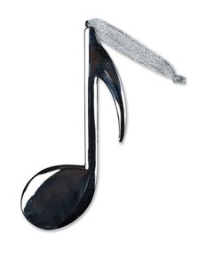 [303135] Instrumentenanhänger Note silber