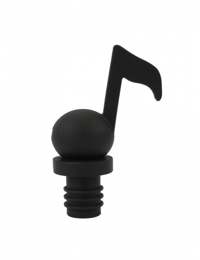 [308627] Wine Bottle Cap Quaver Black Silicone