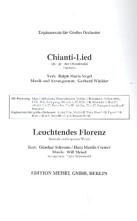[314165] Chianti-Lied und Leuchtendes Florenz