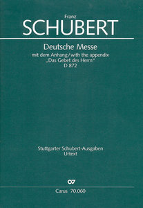 [91090] Deutsche Messe, D 872 - Orchesterfassung