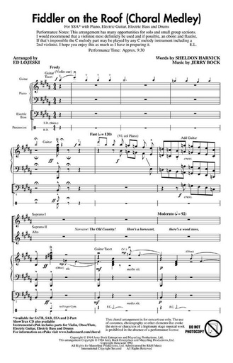 [205868] Fiddler on the roof - Choral Medley
