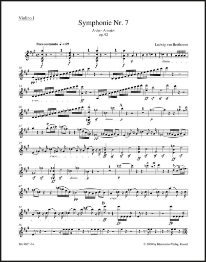 [69329] Sinfonie Nr. 7 A-Dur op. 92