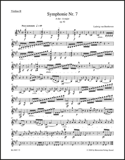 [69330] Sinfonie Nr. 7 A-Dur op. 92