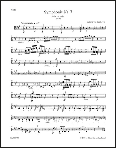 [69331] Sinfonie Nr. 7 A-Dur op. 92