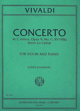 [54450] Konzert c-moll op. 9, Nr. 11, RV 198a