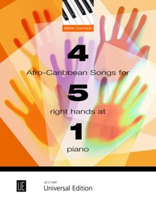 [277685] 4 Afro-caribbean Songs for 5 right hands at 1 piano