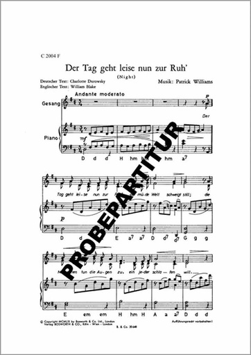 [171738] Der Tag geht leise nun zur Ruh