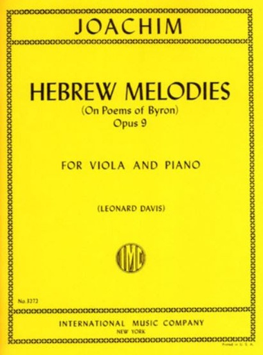 [55372] Hebrew Melodies (on poems of Byron) op. 9 B-Dur