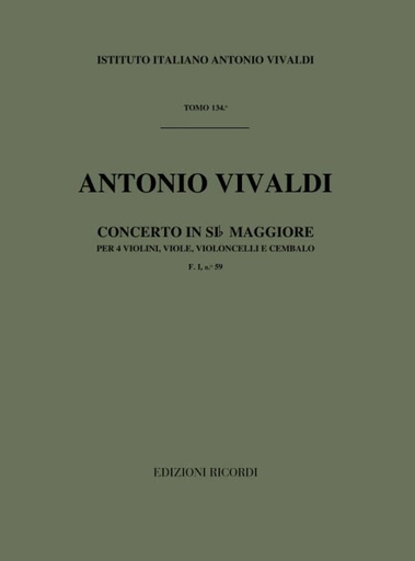 [298281] Konzert für 4 Violinen in B-Dur RV 553, F I/59, T 134