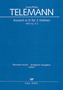 [133611] Konzert D-Dur TWV 52:D3