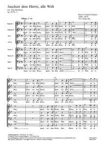 [172301] Jauchzet dem Herrn, alle Welt, op. 36/1