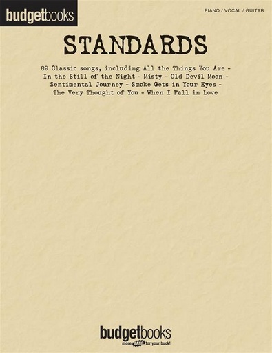 [232802] Standards - Budget Books