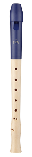 [248462] Sopran Blockflöte Barocke Griffweise Blau