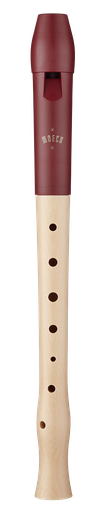 [248479] Sopran Blockflöte Flauto 1 plus - Deutsche Griffweise Rot