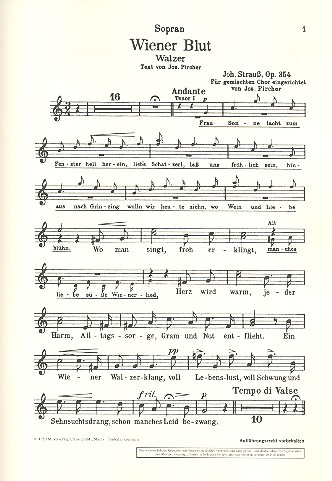 [191607] Wiener Blut op. 354