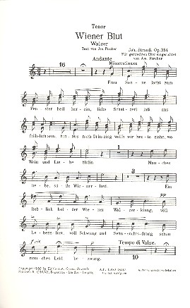 [191609] Wiener Blut op. 354