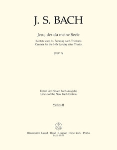 [265133] Jesu, der du meine Seele, BWV 78