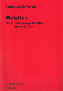[311001] Motetten Band I/2: Fünfstimmige Motetten und Antiphonen