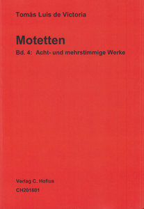 [311003] Motetten Band I/4: Acht- und mehrstimmige Werke