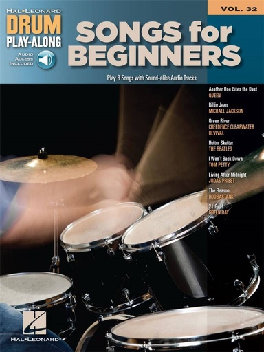 [272614] Songs for Beginners - Drum Play-Along Vol. 32