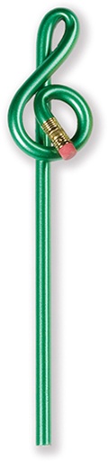 [400348] Pencil Treble Clef Green