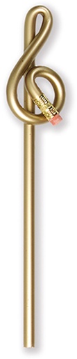 [400356] Pencil Treble Clef Golden