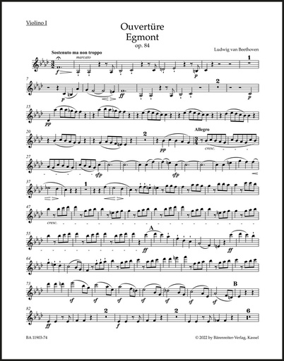 [400421] Ouvertüre "Egmont" op. 84