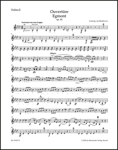 [400422] Ouvertüre "Egmont" op. 84