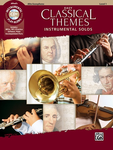 [400845] Easy Classical Themes Instrumental Solos