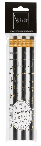 [401107] Pencil set Music Symbols black/white