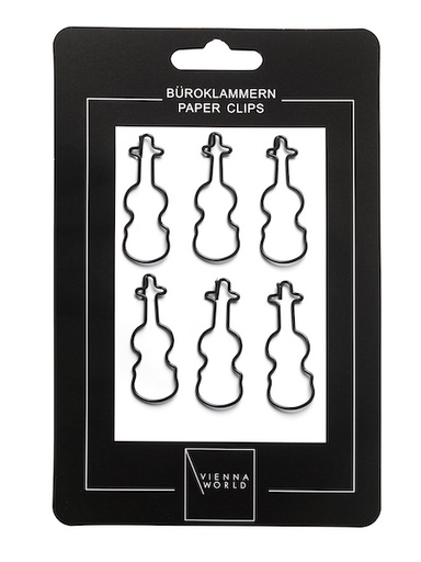 [401177] Paper clips Violin black
