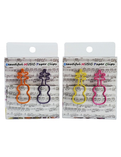 [402449] Paper Clips Violin Colourful