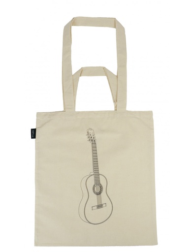 [402650] Tote Bag Guitar Natural