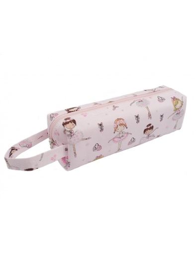 [402850] Pencil Case "Ballet Dancer" Pink/Glitter