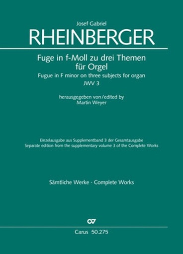 [402931] Fuge in f-moll zu drei Themen für Orgel JWV 3