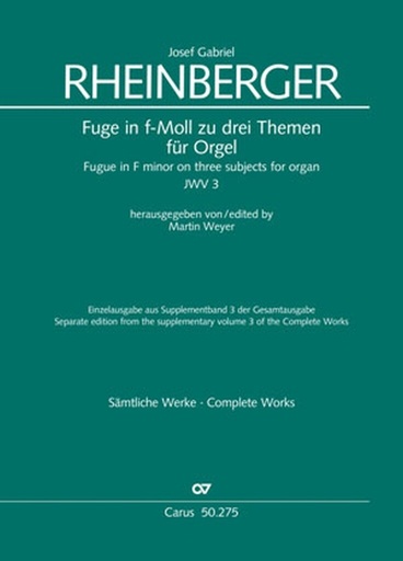 [402931] Fuge in f-moll zu drei Themen für Orgel JWV 3