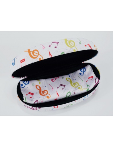 [403846] Sun Glasses Case Treble Clef Colourful