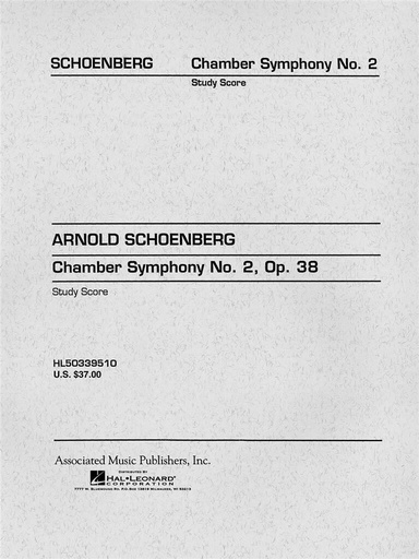 [404764] Kammersymphonie Nr. 2 für Orchester op. 38 / Partitur