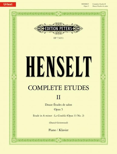 [405029] Douze Etudes de salon op. 5 / Etude in a minor (La Gondola) op. 13/2