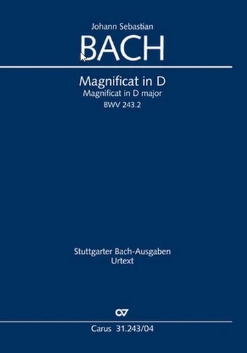 [405428] Magnificat in D, BWV 243.2 mit den Einlagesätzen BWV 243.1/A-D