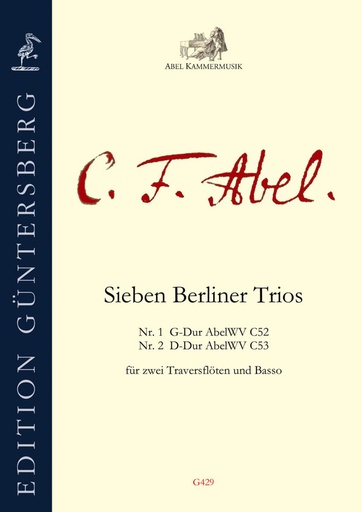 [405632] Sieben Berliner Trios Band 1 Nr. 1 und 2 AbelWV C 52 + 53