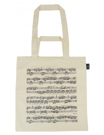 [405989] Tote Bag Sheet Music Natural