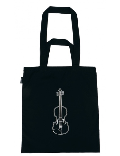 [405993] Tote Bag Violin Black