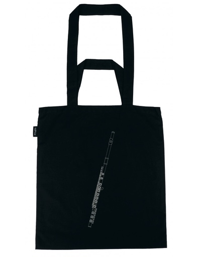 [405994] Tote Bag Flute Black/Silver