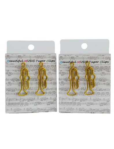 [405997] Paper Clips Trumpet Golden