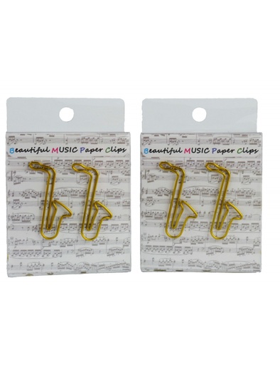 [405998] Paper Clips Saxophone Golden
