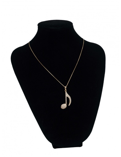 [500457] Necklace Quaver Gold Plated